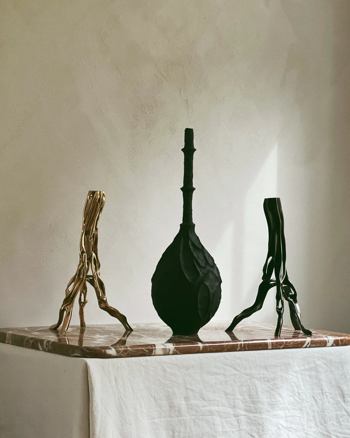 Alexia Candlestick in Polished Bronze - Image 4
