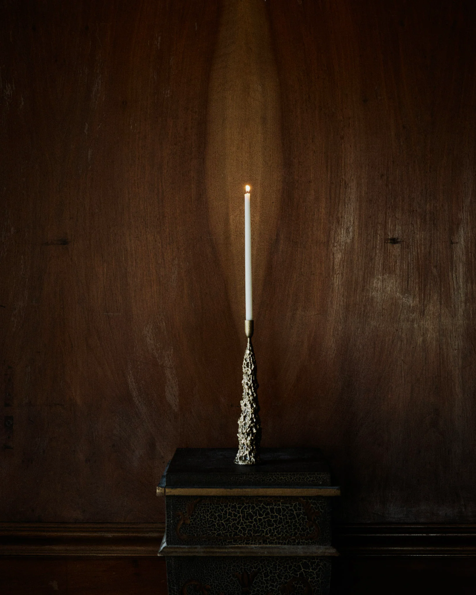 Fiera Candle Holder in Aged Brass - Image 4