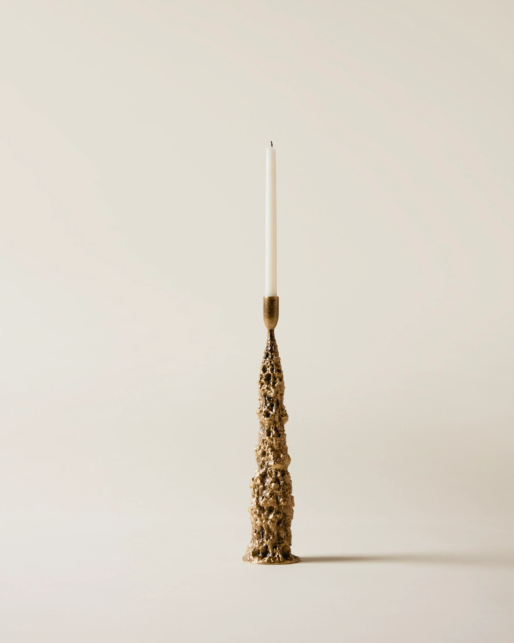 Fiera Candle Holder in Aged Brass - Image 7