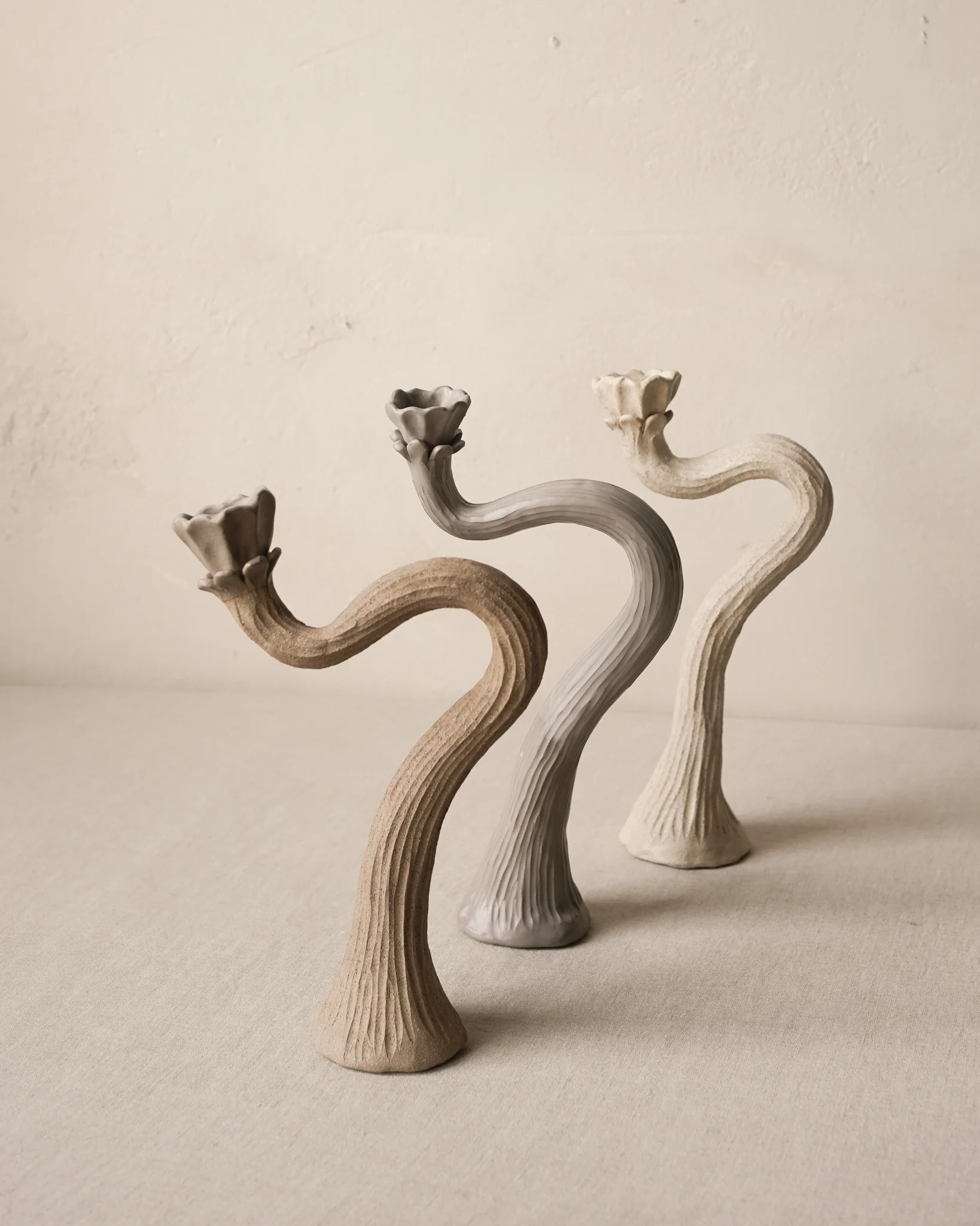 Desert Flower Candlestick Pair - Image 2