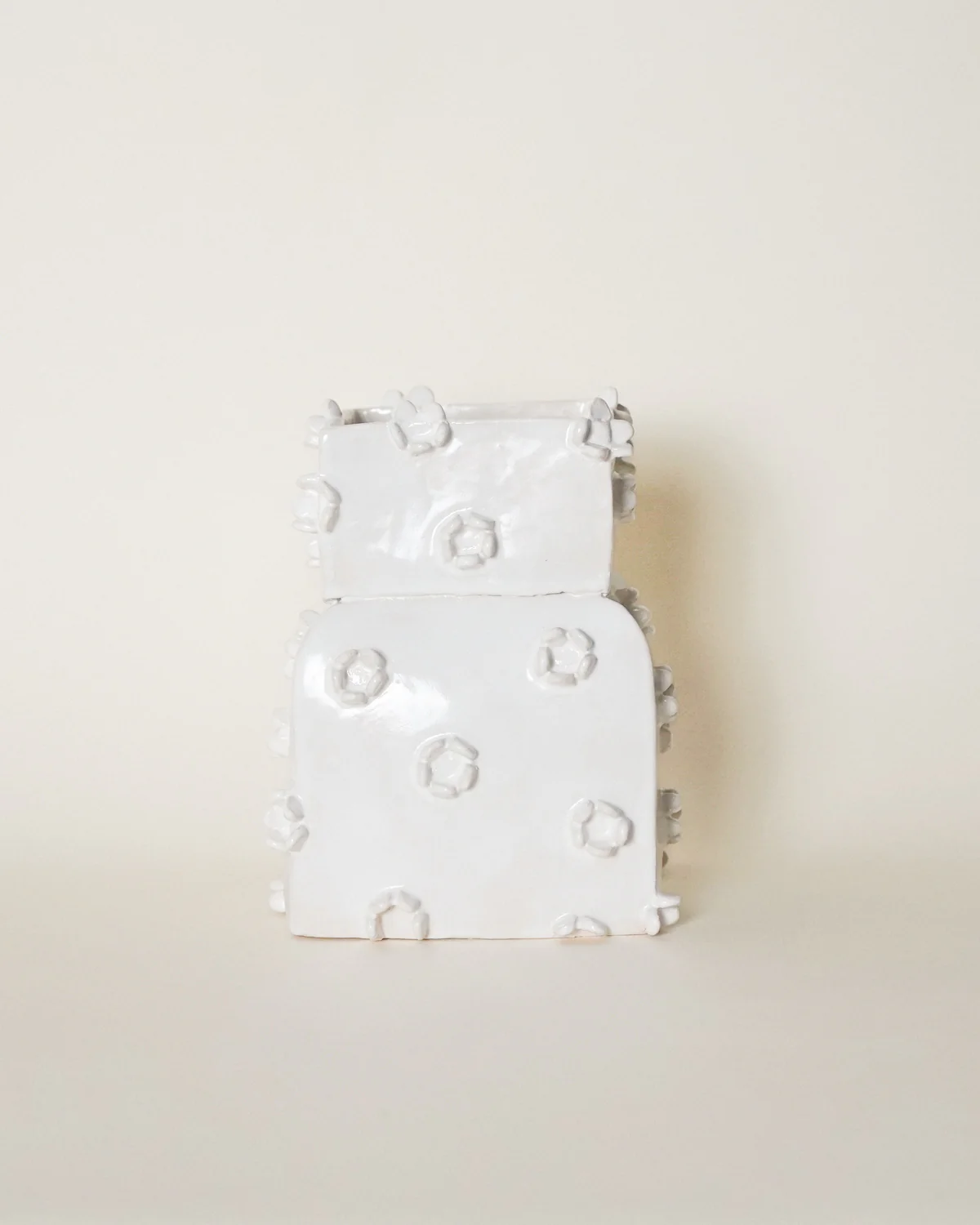 Flowered Square Vase - Image 3