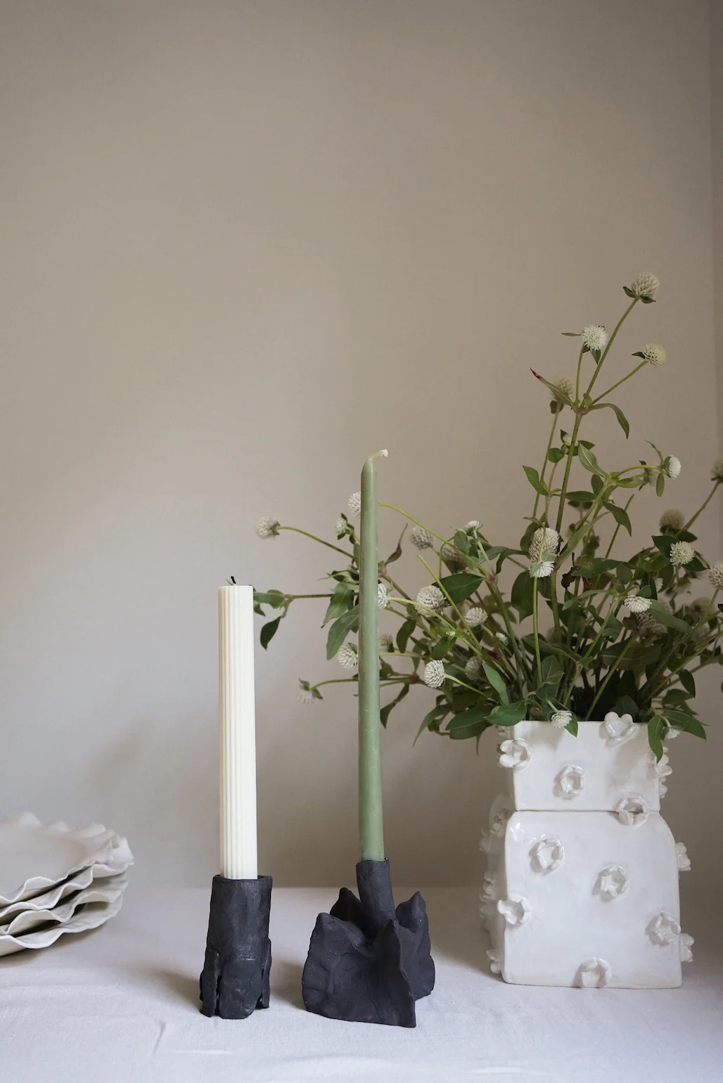 Flowered Square Vase - Image 4