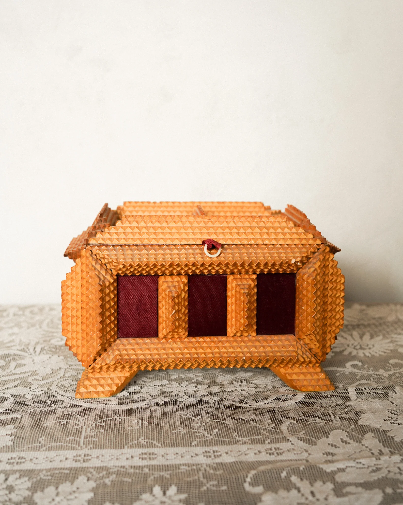 Tramp Art Trinket Box - Image 4