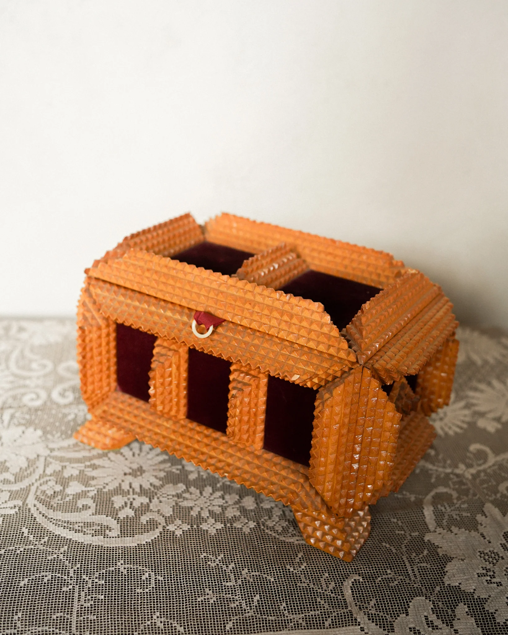 Tramp Art Trinket Box - Image 5
