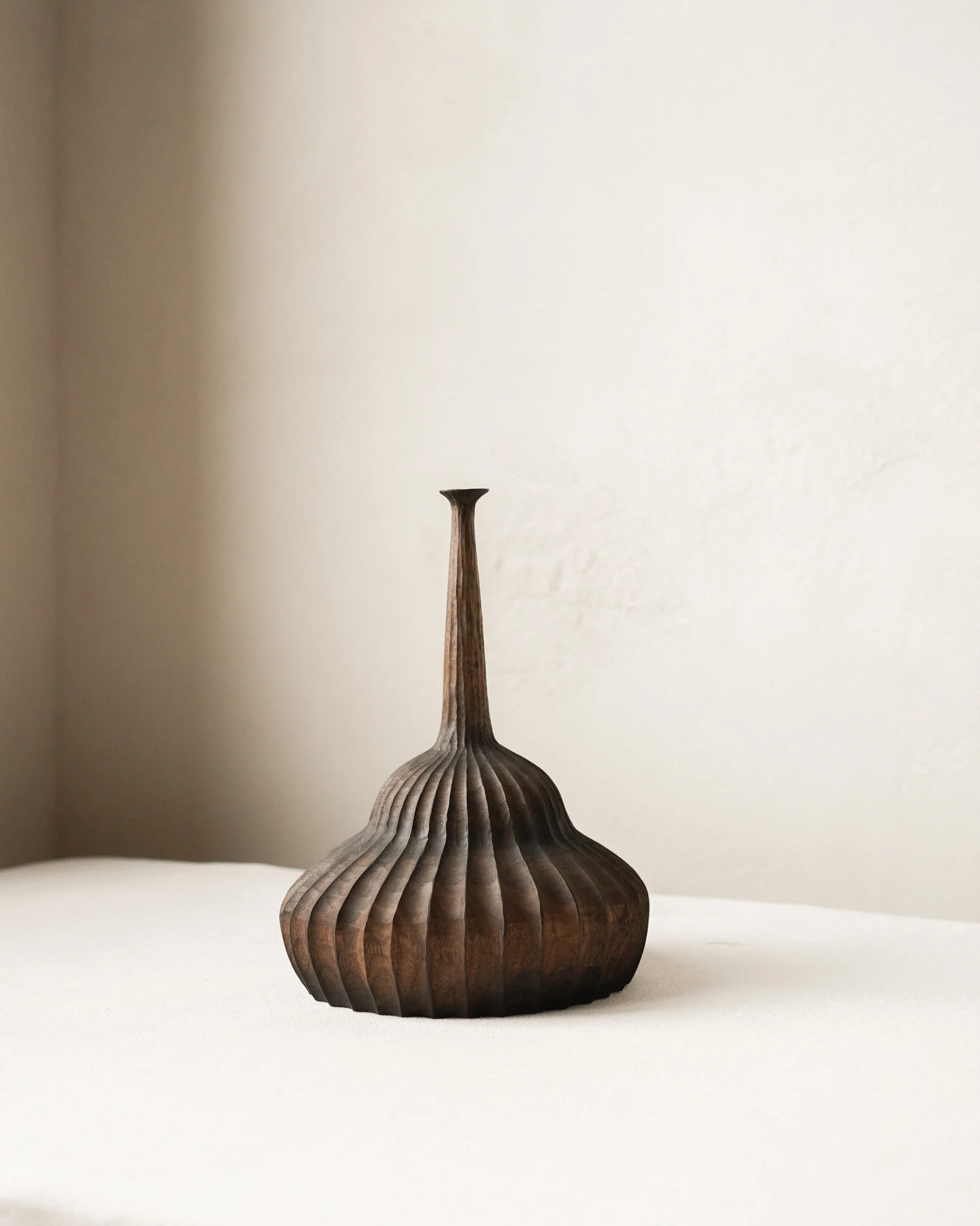 Grooved Walnut Vessel