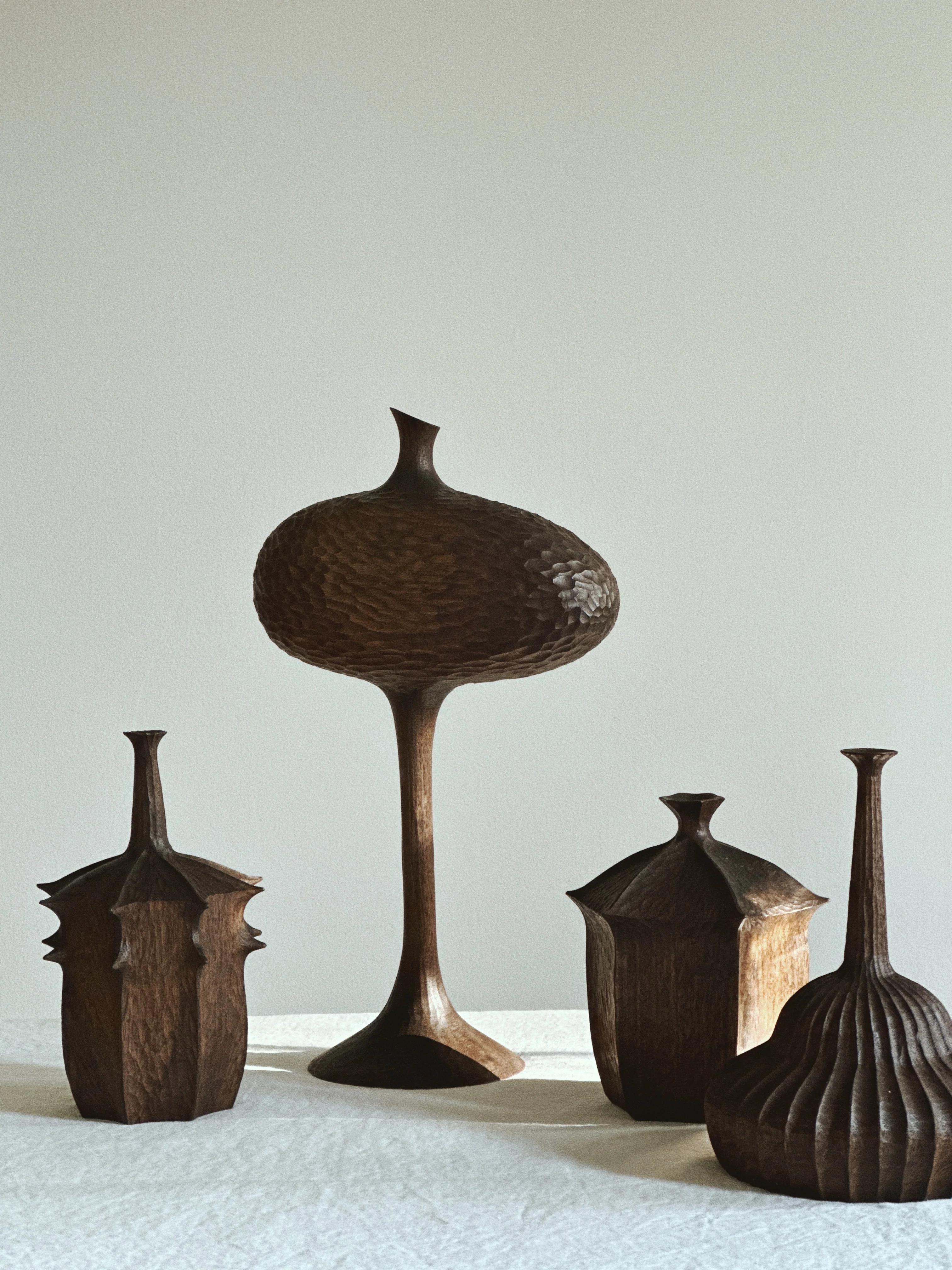 Grooved Walnut Vessel - Image 3