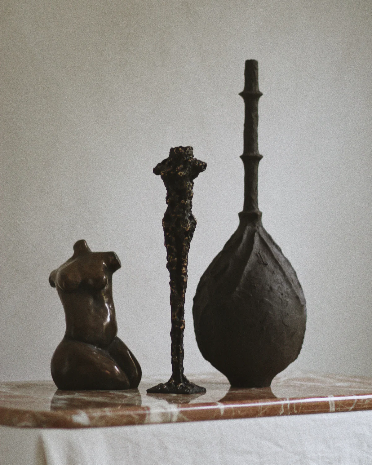 Hun Candlestick in Dark Bronze - Image 4