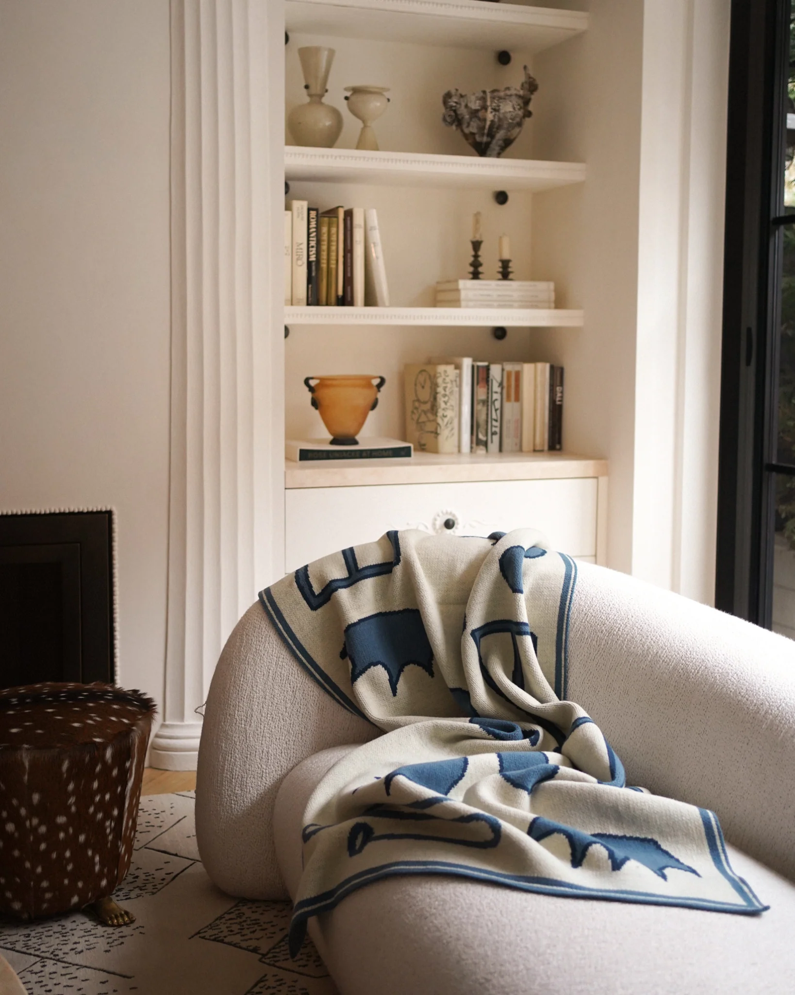 Rambouillet Throw in Blue