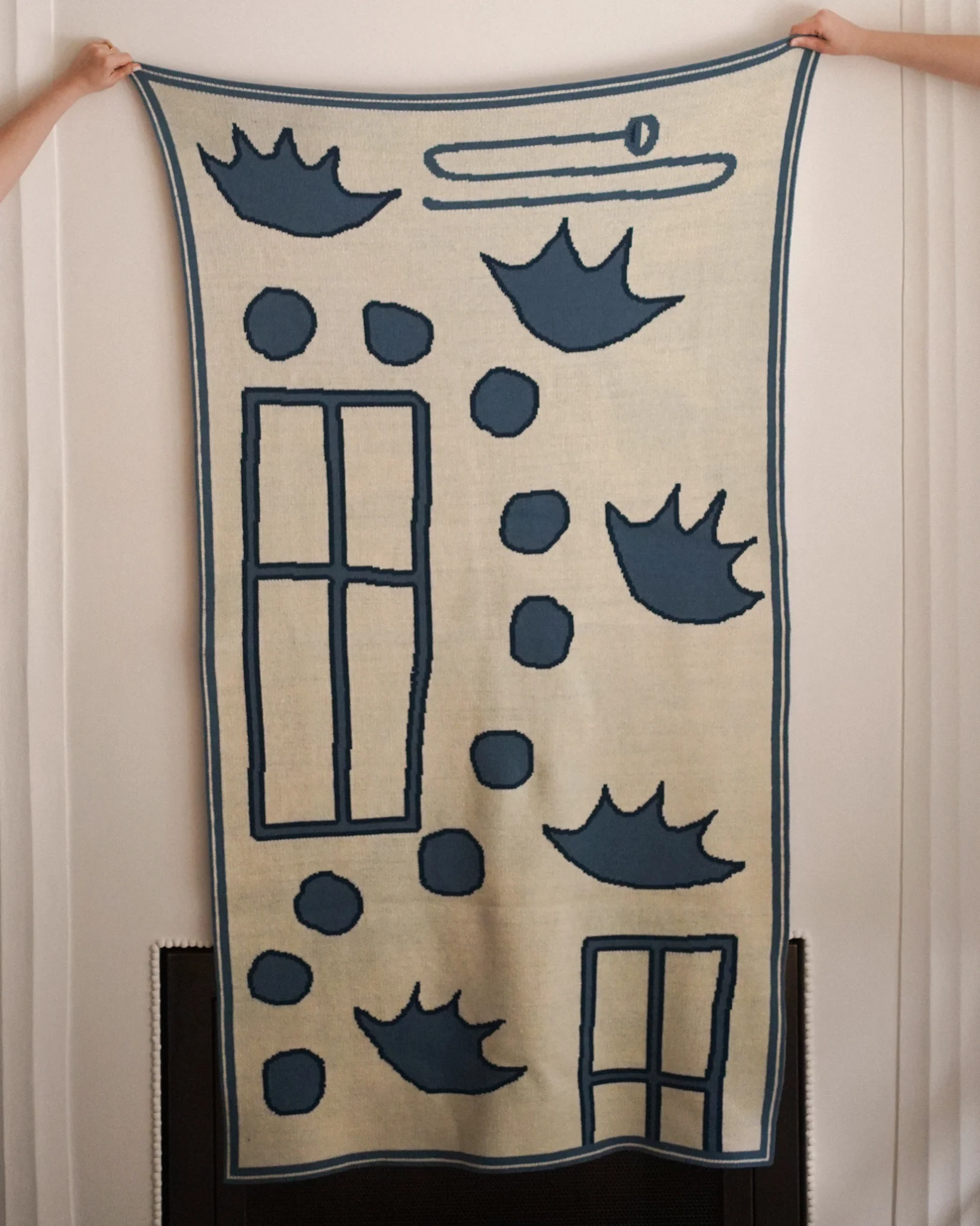 Rambouillet Throw in Blue - Image 2