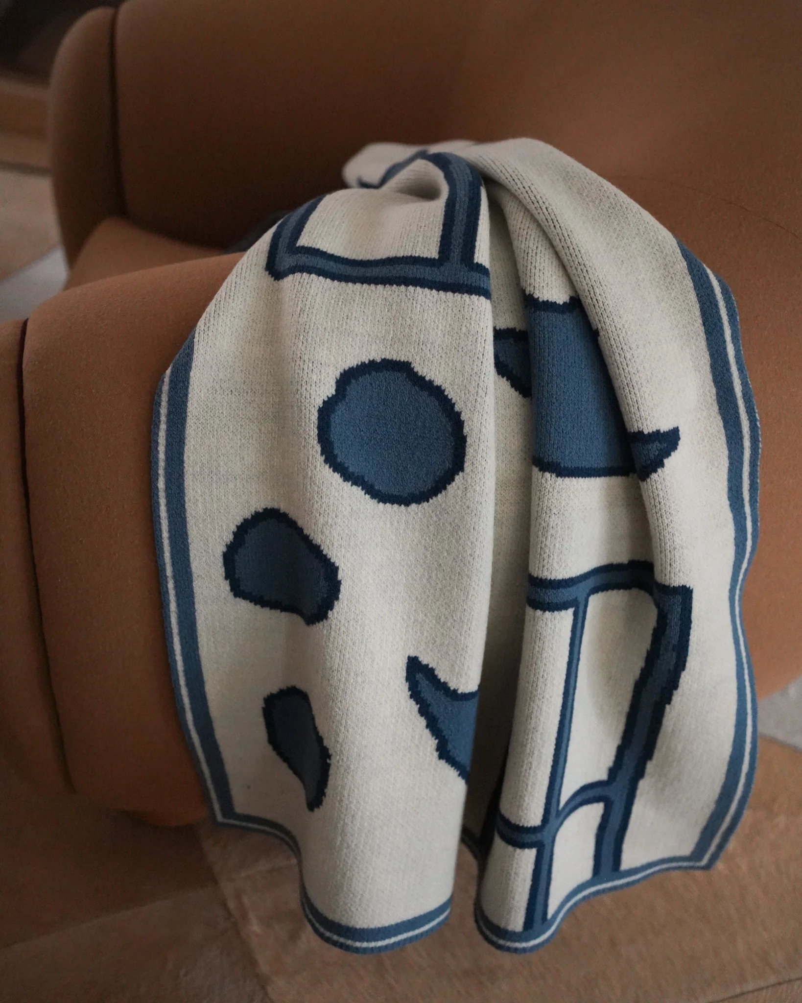 Rambouillet Throw in Blue - Image 3