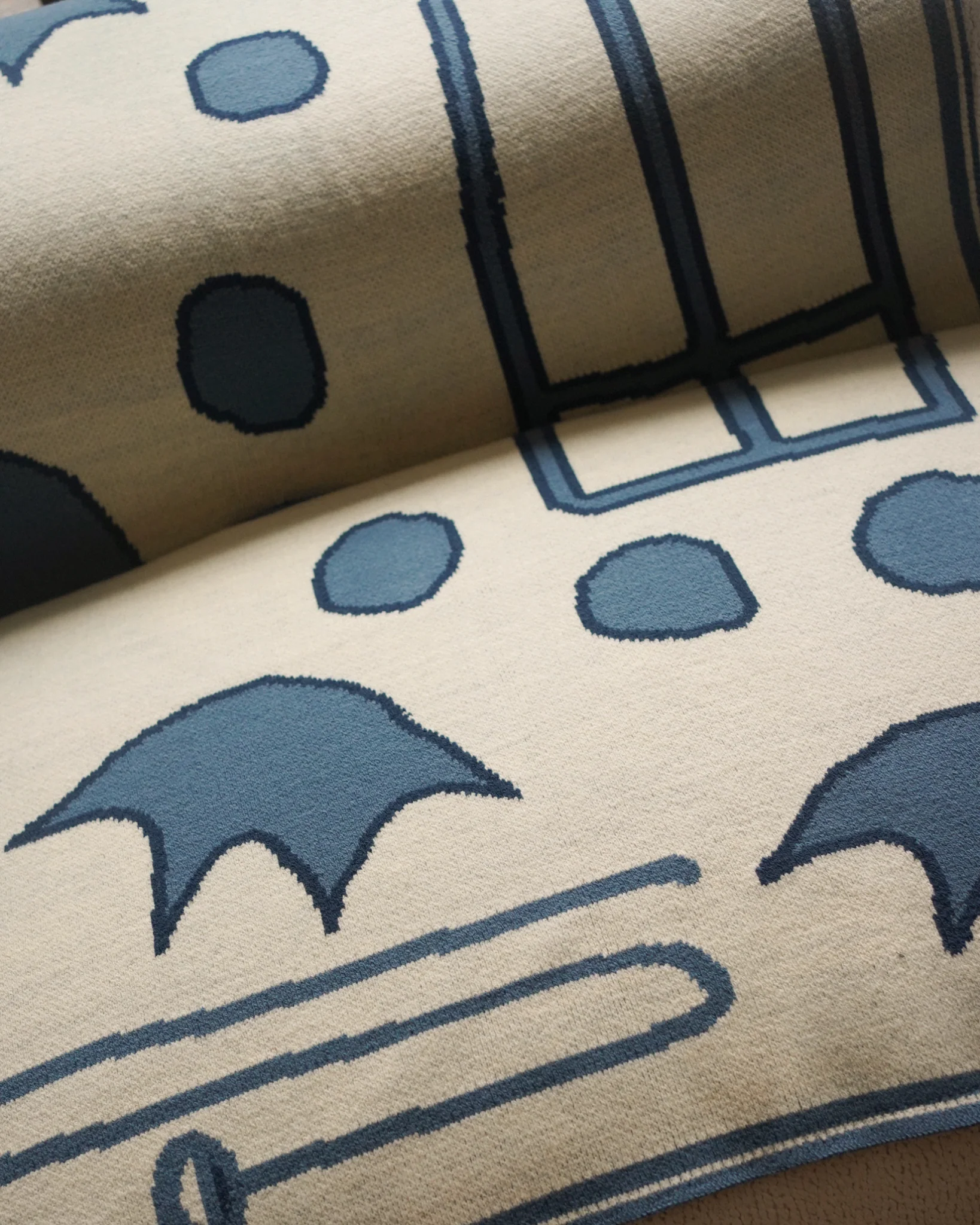 Rambouillet Throw in Blue - Image 5