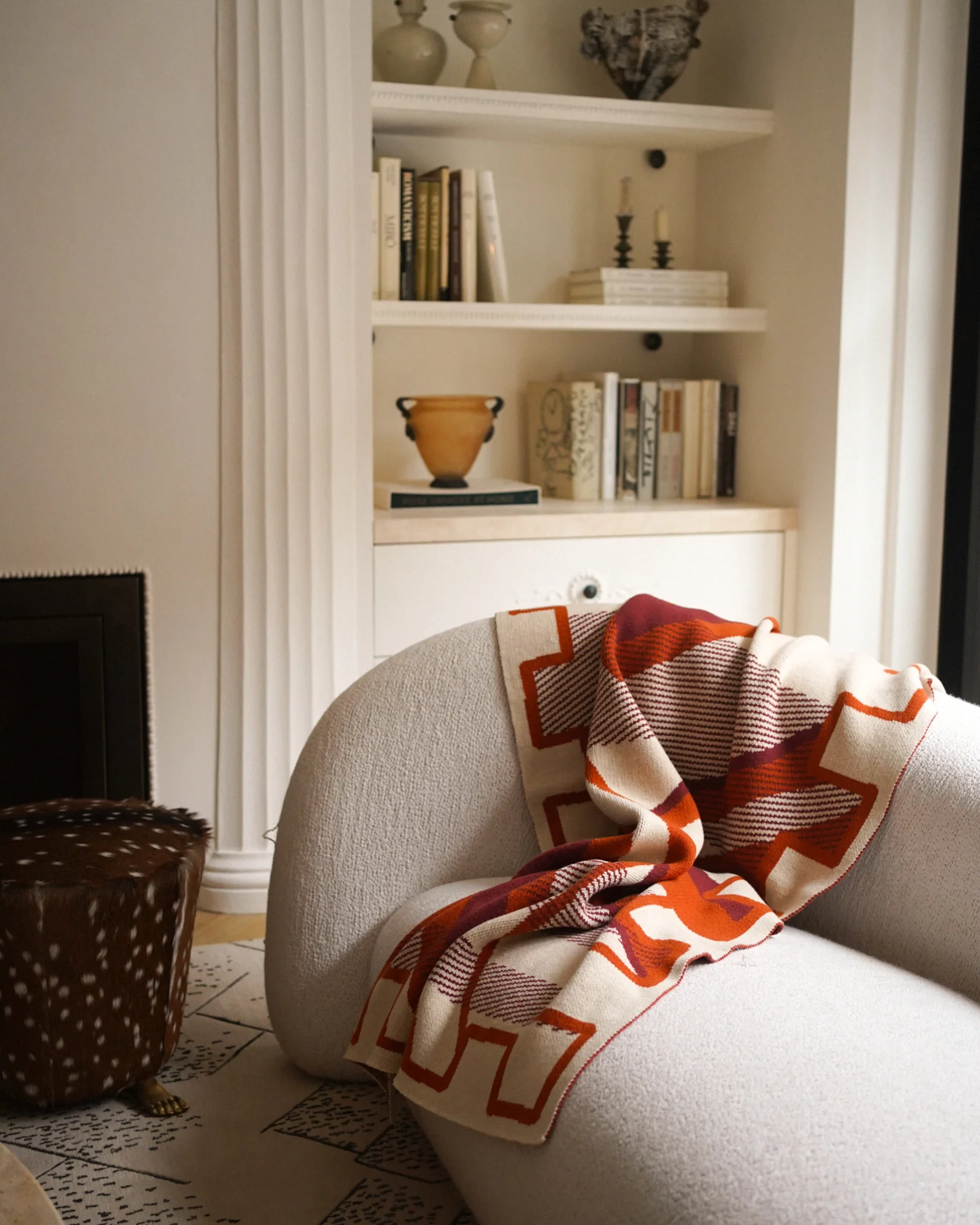 Rambouillet Throw in Rust