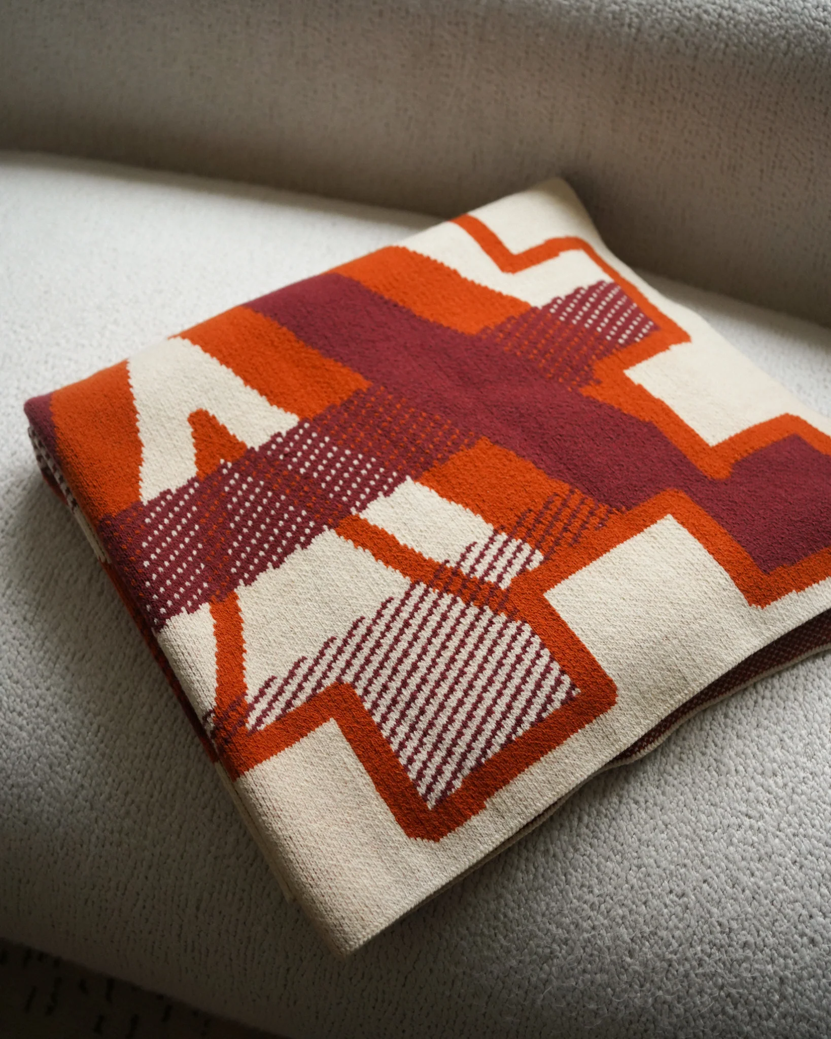 Rambouillet Throw in Rust - Image 3