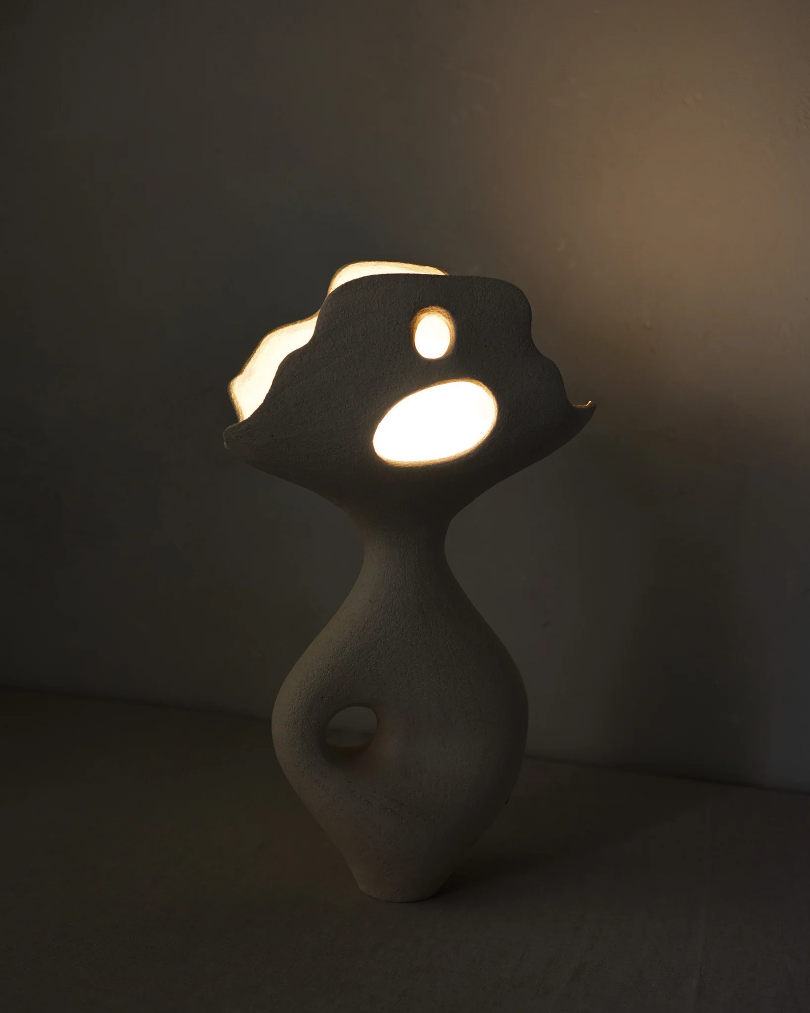 Large Exo Lamp in Oat - Image 3