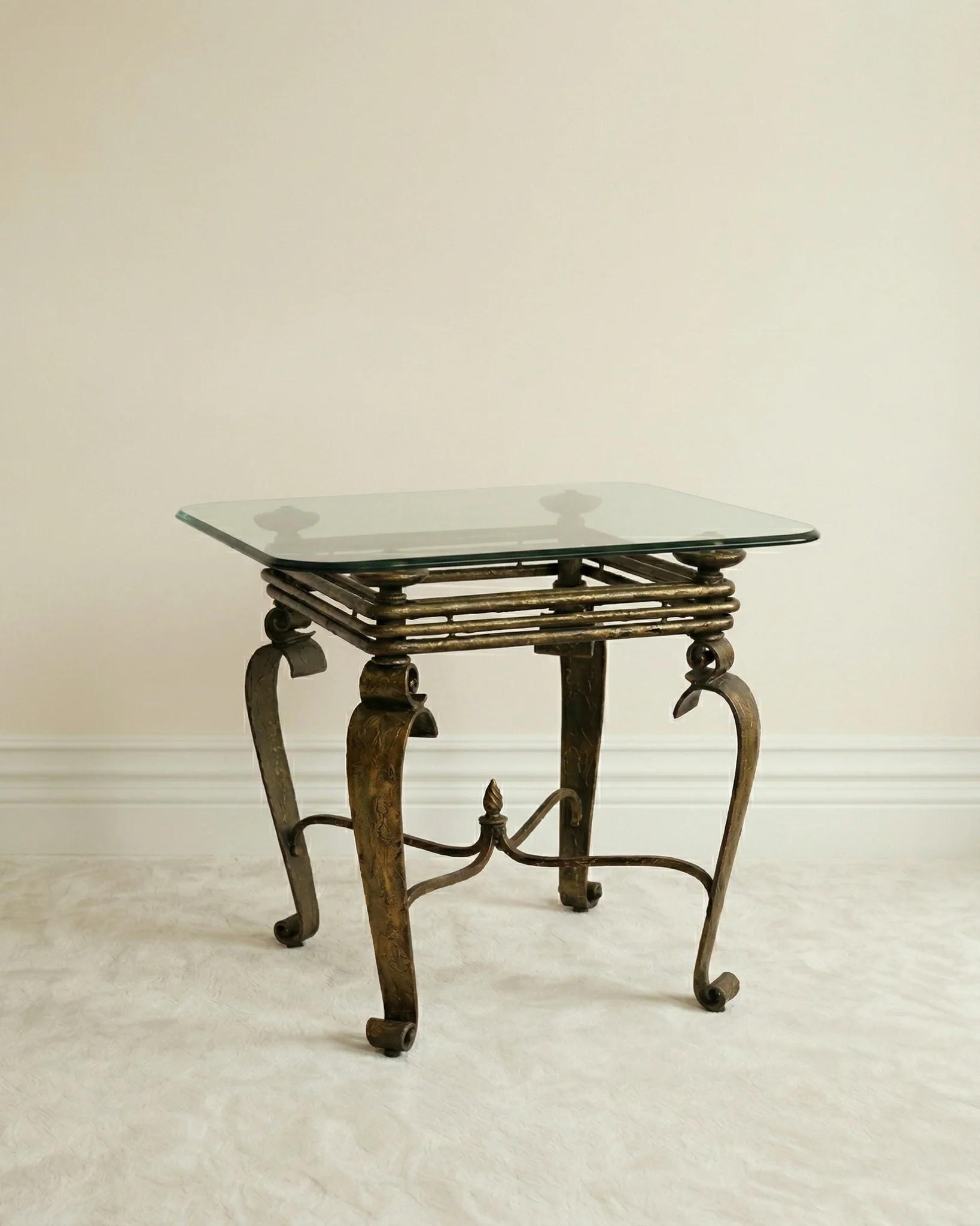 Neoclassical Style Scroll Accent Table