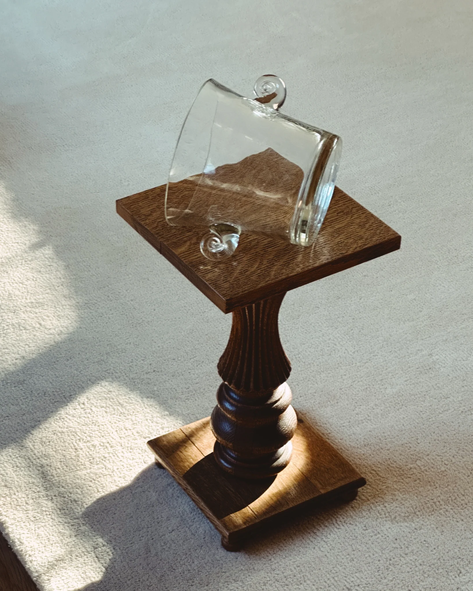 Oak Pedestal Table - Image 4